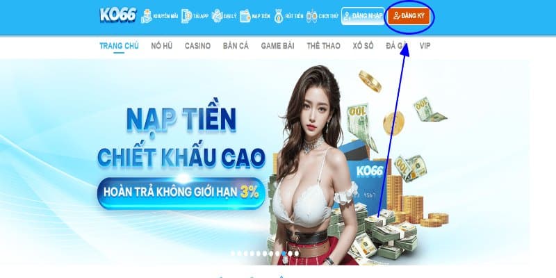 Truy cập vào giao diện nhà cái